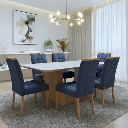 Mesa com 6 cadeiras
