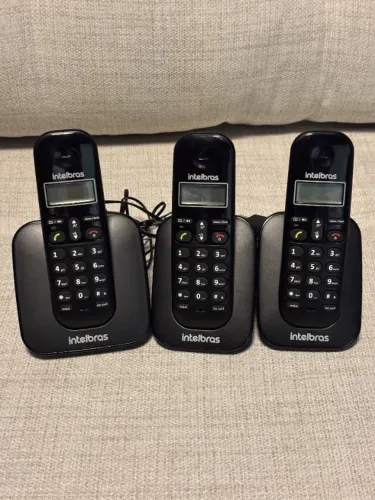 Telefone Sem Fio Intelbras TS 3113 - Kit com 3 Aparelhos