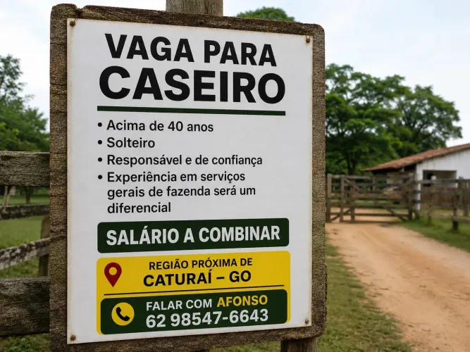 Vaga de caseiro 