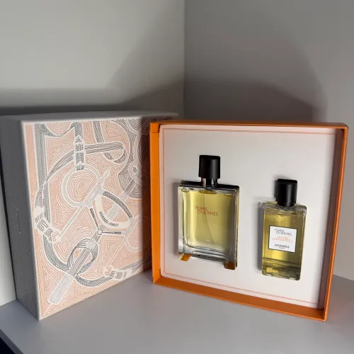Kit Importado Hermès Terre D'Hermès EDT - Perfume 100ML + Shampoo Cabelo e Corpo 75ML