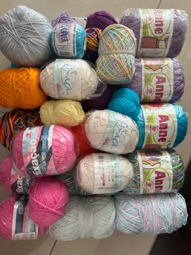 Linhas de crochê 