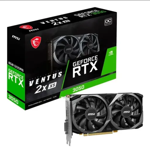 Placa De Vídeo Msi Rtx 3050 Ventus 2x Xs 8g Oc 8gb Preto