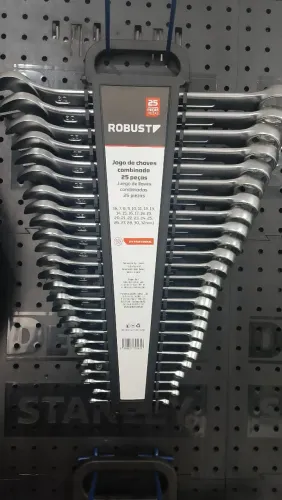 Jogo de chaves combinadas de 6 a 32 mm (25 peças) Robust