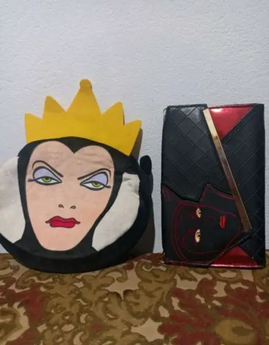 Kit bolsa e carteira Disney Villains