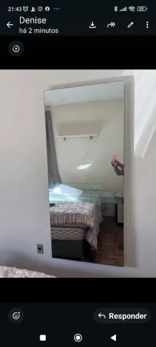 Espelho com suporte 
