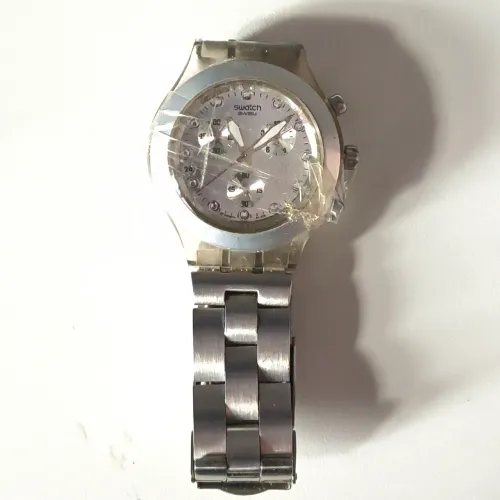 Relógio Swatch Irony Diaphane original com defeito 