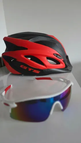 Capacete GTS + OCULOS CICLISTICO 