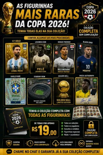 TENHA TODAS AS FIGURINHAS DA COPA 2026!
