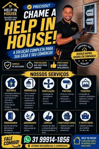 Eletricista, marido de aluguel, instalações 