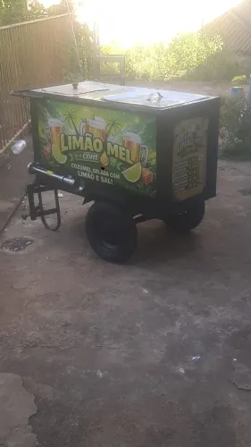 Carrinho de bebidas refrigerado 2 compartimentos