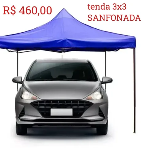 Tenda Garagem Dobrável 3x3