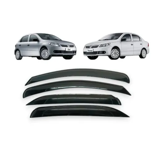Calhas Defletores de Chuva Volkswagen Gol Voyage G5 G6 G7 G8 4 Portas