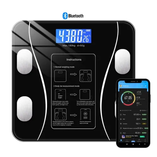 BALANÇA CORPORAL COM BLUETOOTH E APLICATIVO