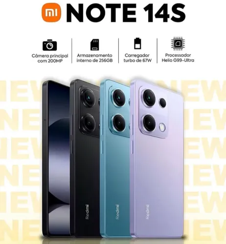 Note 14s 256GB 08GB RAM Novo + Entregamos 