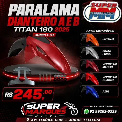 PARALAMA DIANTEIRO COMPLETO TITAN 160 2025
