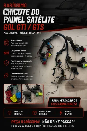 RARÍSSIMO - Chicote do Painel Satélite Gol GTI/GTS Original