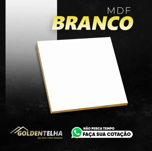 MDF branco 15mm