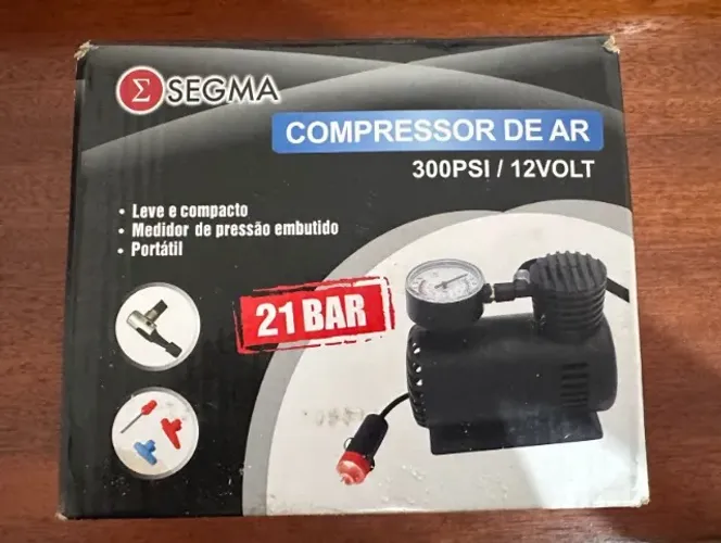 Mini Compressor De Ar Automotivo Multiuso 300psi