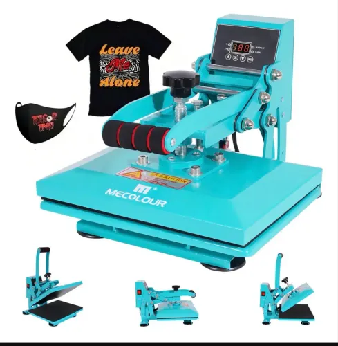 Mecolour Prensa Térmica Plana 23x30cm Sublimação Transfer Dtf Vinil Azul