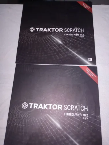 Vinil Time code Traktor Scratch Mk2 Preto (PAR)