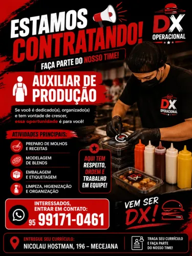 Auxiliar de produção