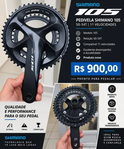 Pé de vela shimano 105