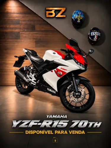 YAMAHA YZF R15 70TH - Baixo Km - Impecável