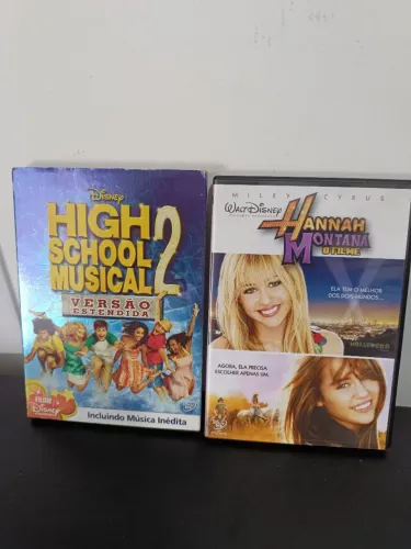 Kit DVD Disney - High School Musical 2 + Hannah Montana 