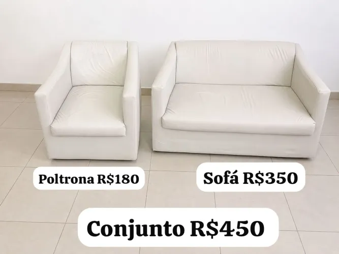 Vendo kit sofá + poltrona 