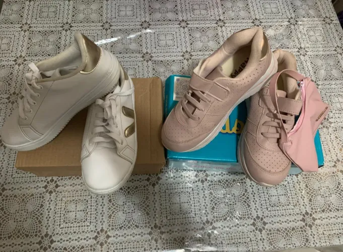 Kit contendo 02 tênis infantil para menina 