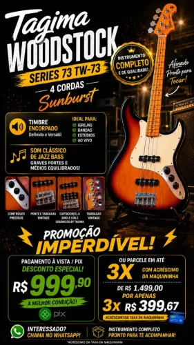 Baixo Tagima Woodstock Series 73 TW-73