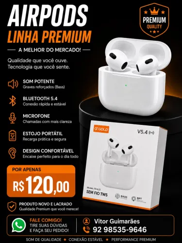 AirPods linha premium