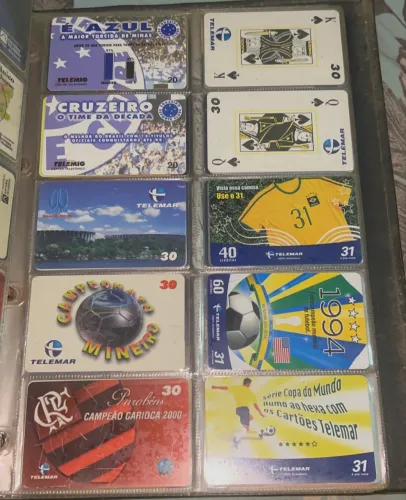 Cartões telefônicos item de colecionador 