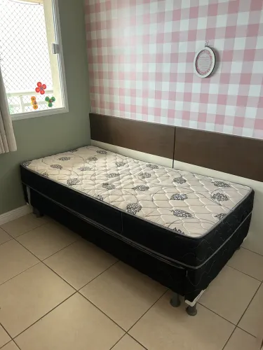 Cama box conjugada com auxiliar solteiro
