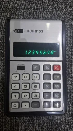 CALCULADORA C.ITOH (VINTAGE) ANOS 70 FUNCIONANDO PERFEITAMENTE,
