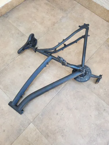 Quadro 26 alumínio rockrider 350 + rodas em aluminio + suspensao dianteira