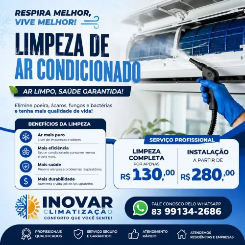 Limpeza de ar condicionado 