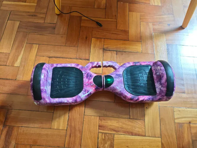 Overboard Skate Eletrico Bluetooth Led Cor Aurora Rosa
