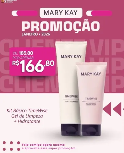 Promoção Kit Básico Cuidados com a pele Mary Kay Pele Oleosa