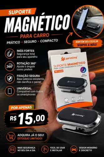Suporte magnético carro