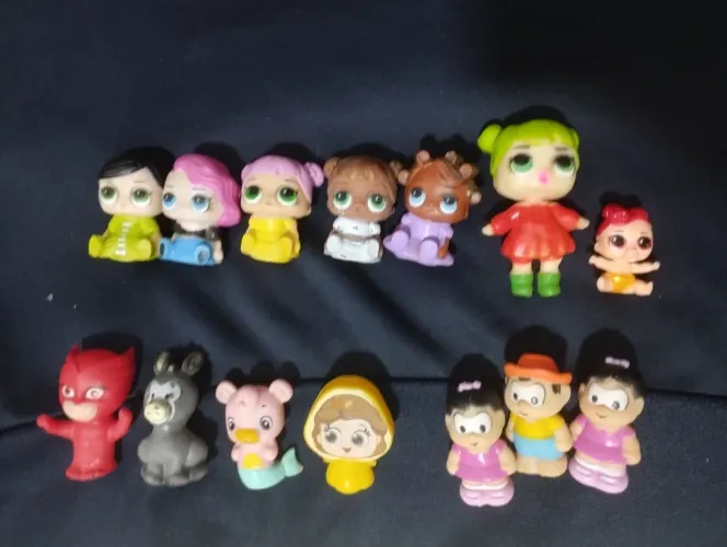 Lote Miniatura Dedoches Colecionáveis