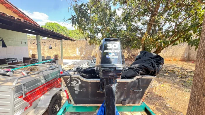 Barco Com Motor 30 Hp mercury