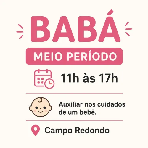 Babá em Campo Redondo - São Pedro da Aldeia 