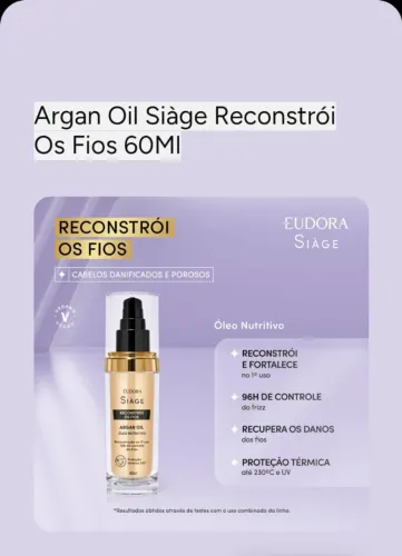 Oil Siage Reconstrói os fios 60ml
