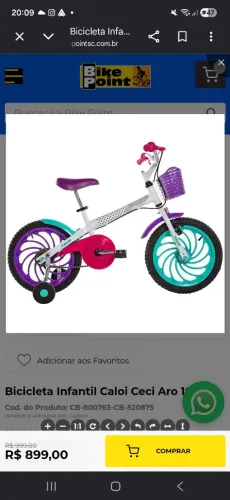 Bicicleta Infantil Caloi Ceci Aro 16