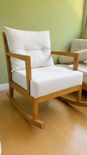 Poltrona de balanço Canola ameise Design + banqueta