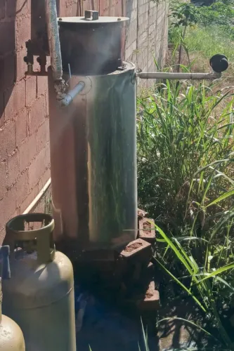 CALDEIRA A GÁS 90KG/H VAPOR