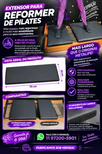Extensor Plataforma Reformer Pilates