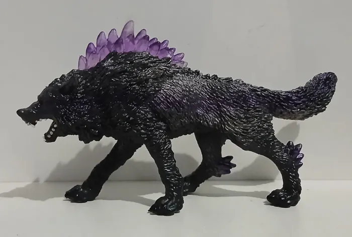 BONECO ACTION FIGURE MINIATURA CRIATURA MONSTRO LOBO NEGRO PRETO LOBISOMEM