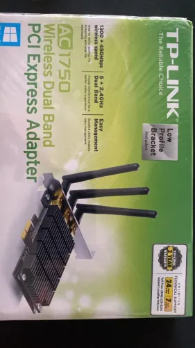 PLaca WiFi tp link Ac- 1750 MBPS 5 Ghz 2.4 Ghz
